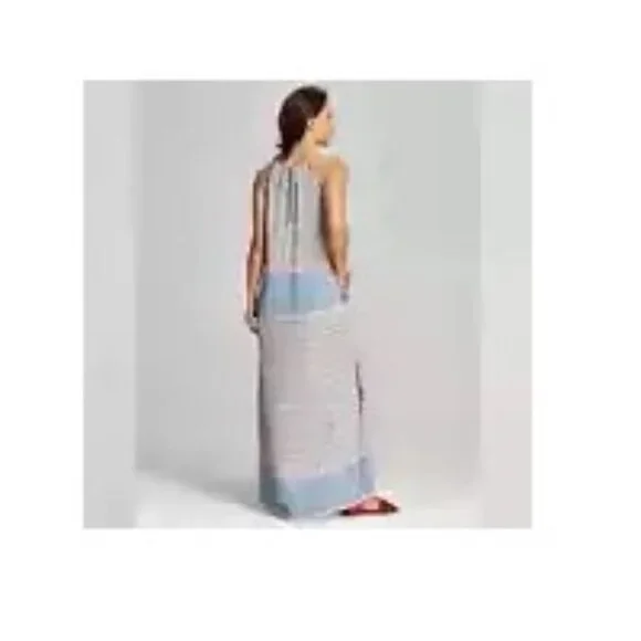 Knox Rose Womens Dress Maxi Long Size XS Sleeveless Tie Neck Boho Bohemian - Picture 3 of 6